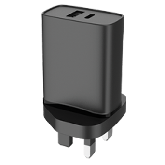 UK 20W fast charger USB & Type C